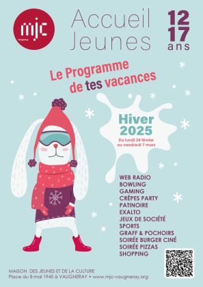 Vacances d'hiver Jeunes 12/17 ans