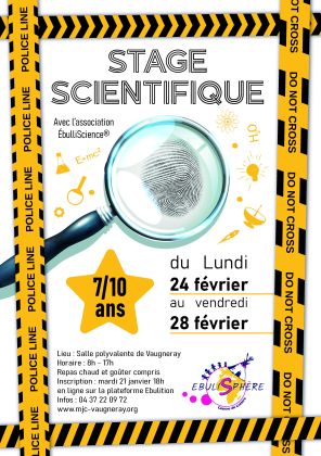 Stage scientifique 7/10 ans